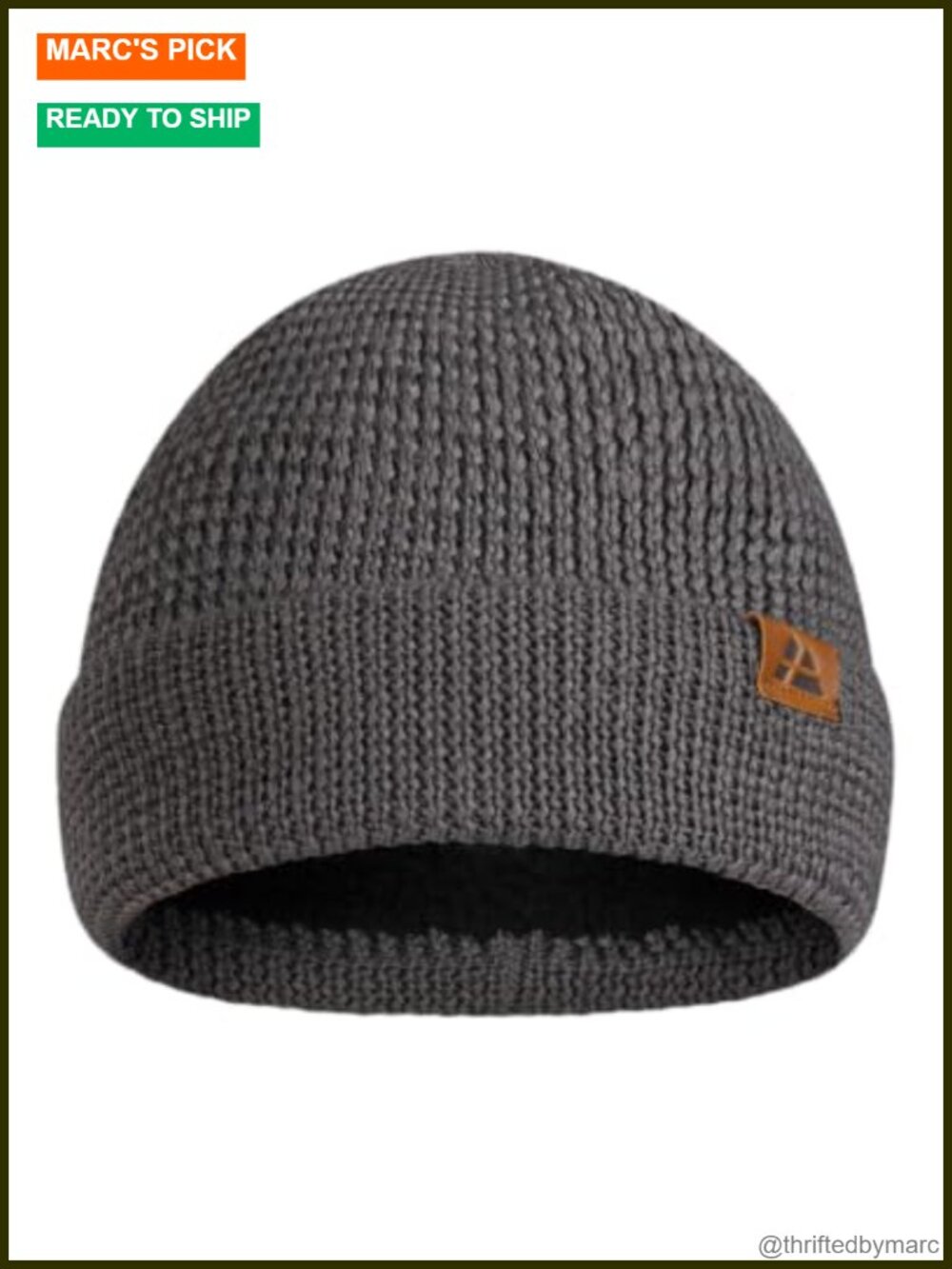 Merino Wool Beanie Fleece Lined Thermal Winter Hat